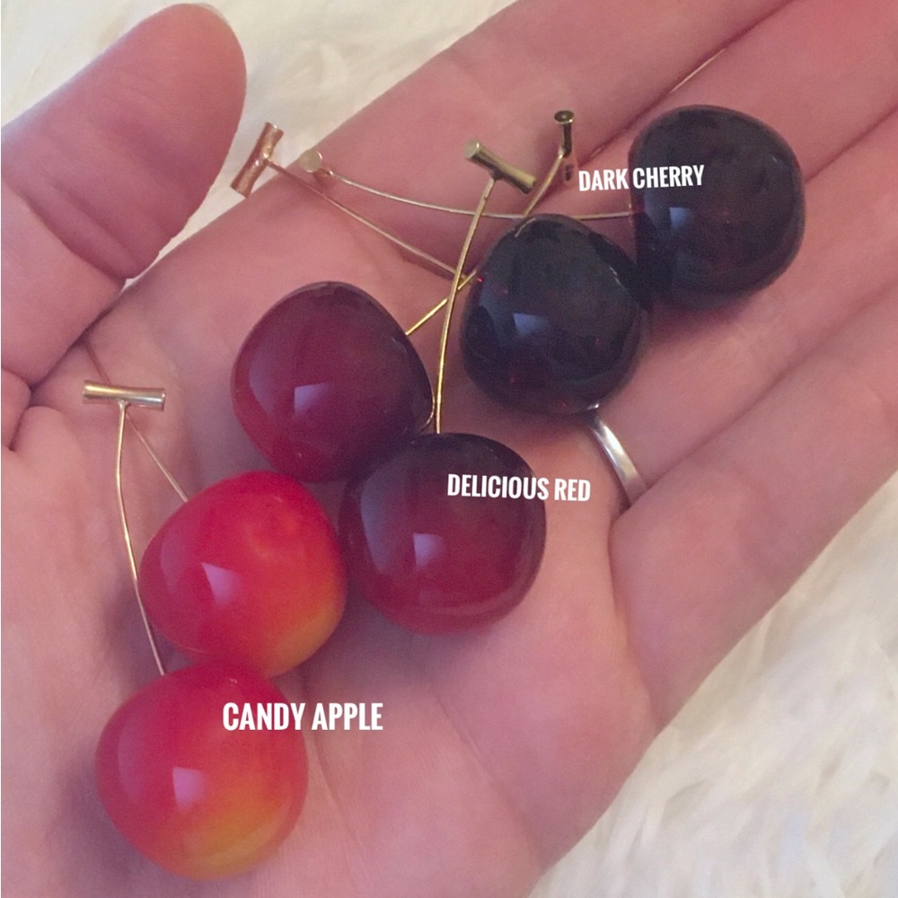 NEW COLORS Anthro Cherry Drop Earrings - Picture 8 of 16